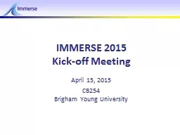 IMMERSE 2015