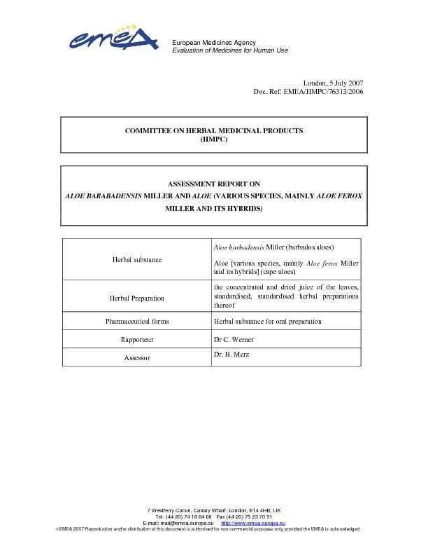 EMEA 2007 Reproduction and/or distribution of this document is authori