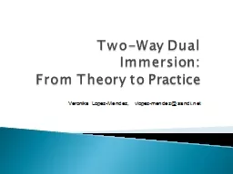Two-Way Dual Immersion: