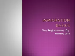 Immigration Basics