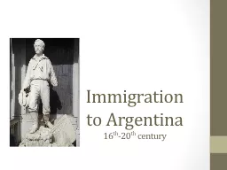 Immigration to Argentina