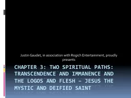 Chapter 3: Two spiritual paths: transcendence and immanence