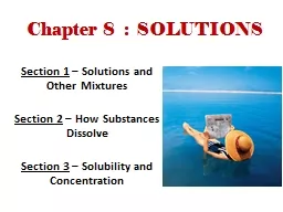 Chapter 8  :  SOLUTIONS
