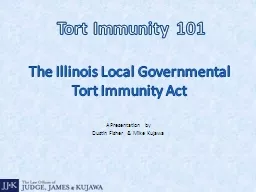 Tort Immunity 101