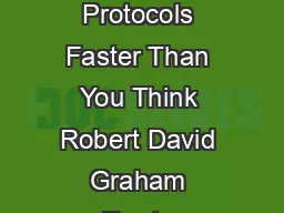 Finite State Machine Parsing for Internet Protocols Faster Than You Think Robert David Graham Errata Security robert david grahamyahoo