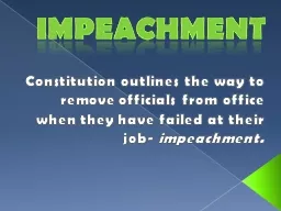   Impeachment