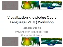 Visualization Knowledge Query Language (VKQL) Workshop