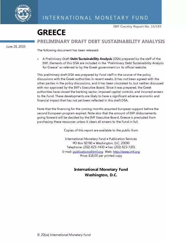 xx international monetary fund imf country report no gr