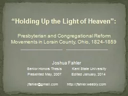 “Holding Up the Light of Heaven”: