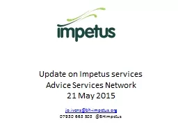 Update on Impetus services