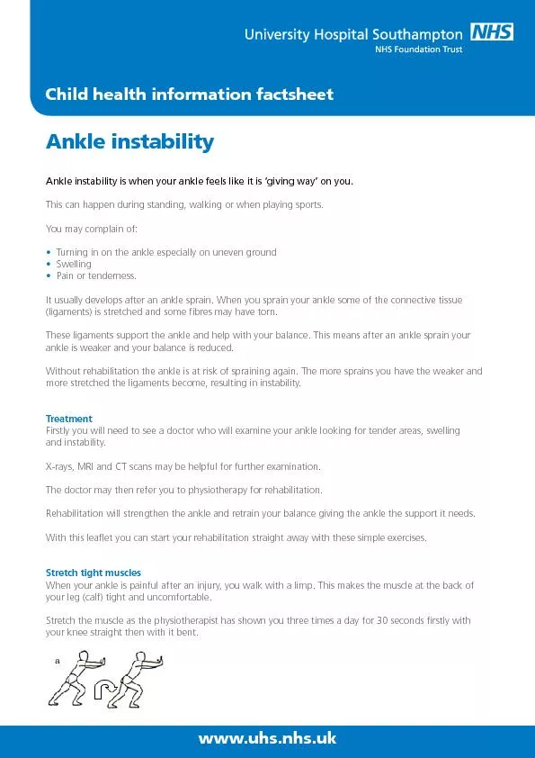 Ankle instability is when your ankle feels like it is ‘giving way