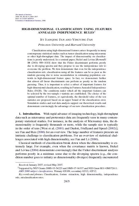 TheAnnalsofStatistics2008,Vol.36,No.6,2605–263710.1214/07-AOS504I
