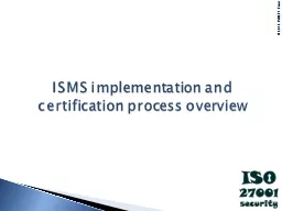 ISMS implementation