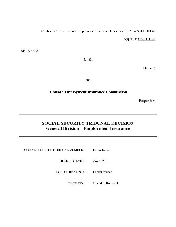 Canada Employment Insurance Commission