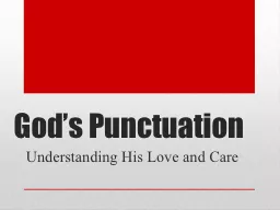 God’s Punctuation