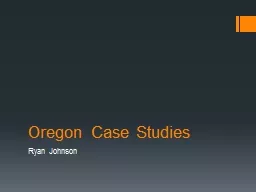 Oregon Case Studies