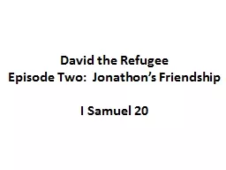 David the Refugee