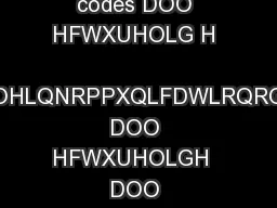 DOO HFWXUH Linear block codes Rectangular codes Hamming codes DOO HFWXUHOLG H  LQJOHLQNRPPXQLFDWLRQRGHO