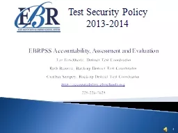 1 EBRPSS Accountability, Assessment and Evaluation