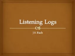Listening Logs