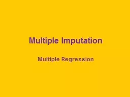 Multiple Imputation