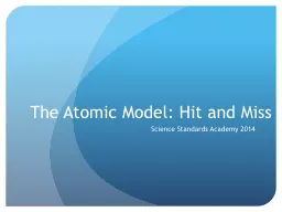The Atomic Model: Hit and Miss