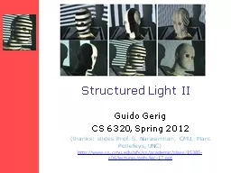 Structured Light II