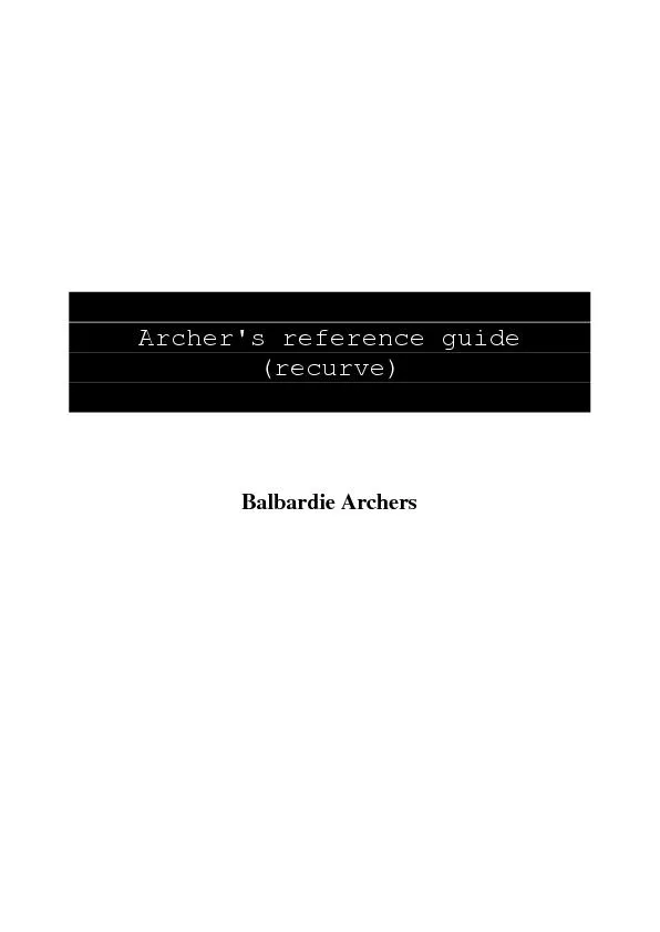 Archer's reference guide