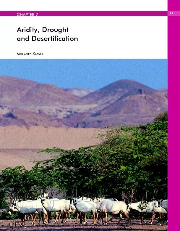 Aridity, Drought and Desertification