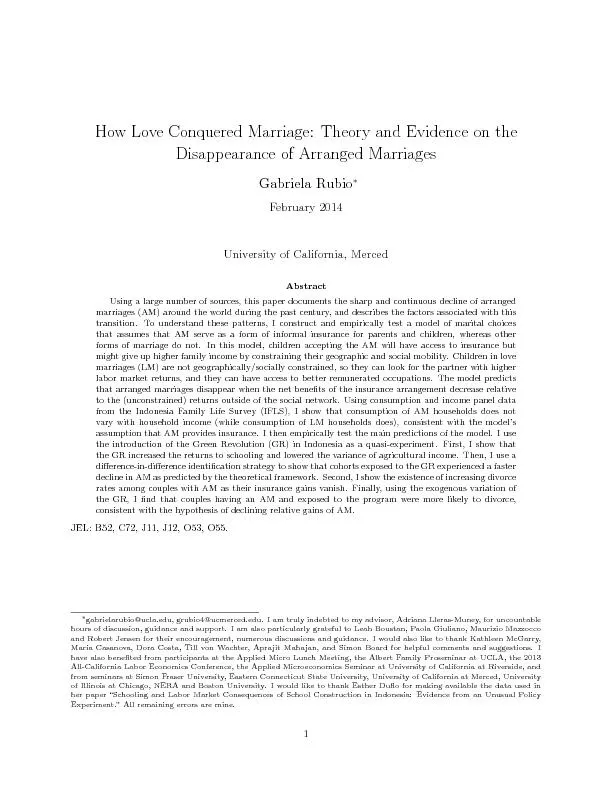 1IntroductionAtthebeginningofthe20thcentury,72%(ormore)ofallmarriagesi