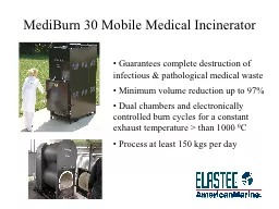 MediBurn 30 Mobile Medical Incinerator