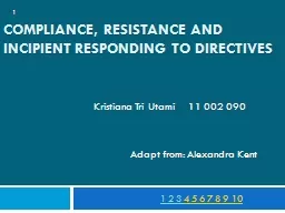Compliance, Resistance and incipi