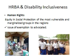 HRBA & Disability Inclusiveness