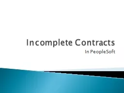 Incomplete Contracts