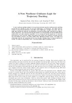 A New Nonlinear Guidance Logic for Trajectory Tracking Sanghyuk Park  John Deyst  and Jonathan P