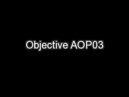 Objective AOP03