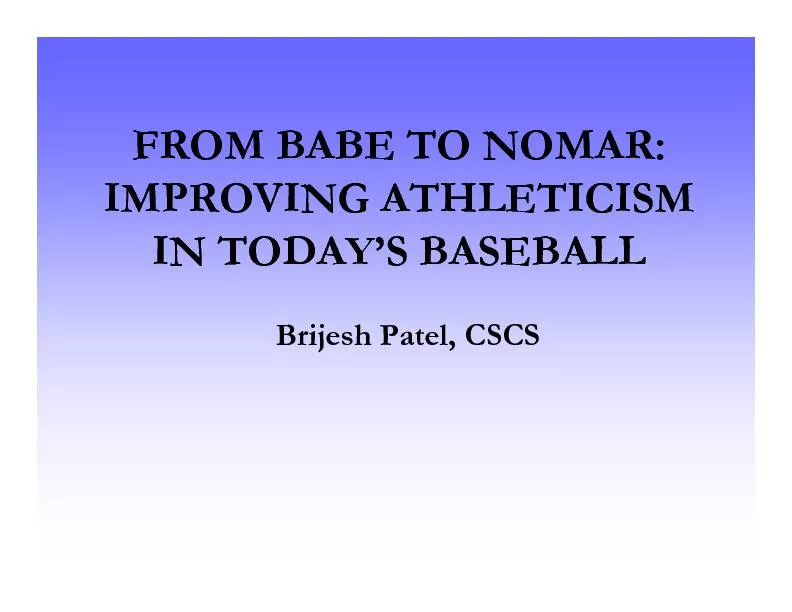 FROM BABE TO NOMAR:
