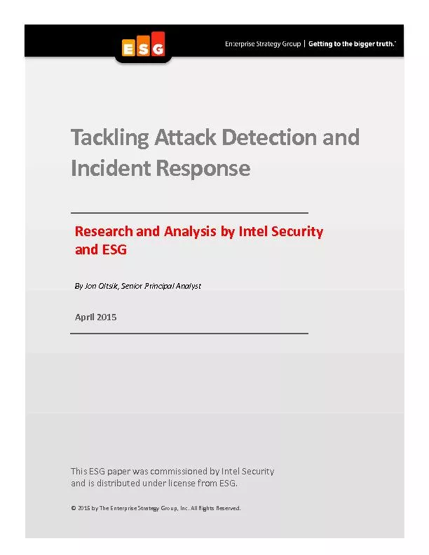 Tackling Attack Detection and