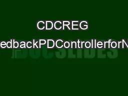 CDCREG ASimpleOutputFeedbackPDControllerforNonlinearCranes B
