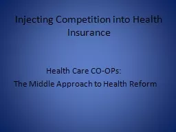 Injecting Competition into Health Insurance