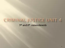 Criminal Justice Unit 4