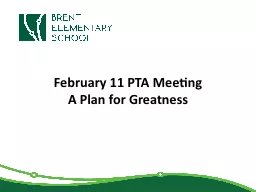 February 11 PTA Meeting