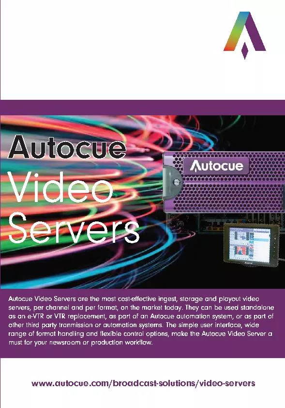 ww.auocue.com/broadcast-solutions/video-serves