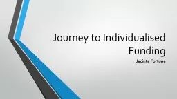 Journey to Individualised Funding