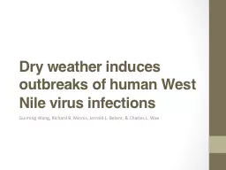 Dry weather induces outbreaks of human West Nile virus infe