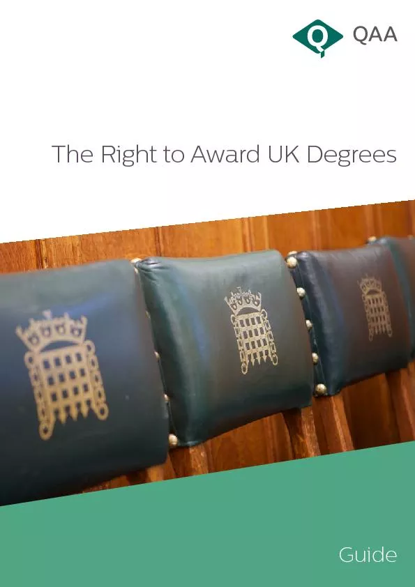 The Right to Award UK Degrees