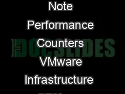 Technical Note Performance Counters VMware Infrastructure  SDK  cpu
