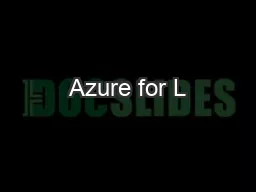 Azure for L…nux and Mac Users