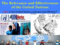 The Relevance and Effectiveness of the United Nations