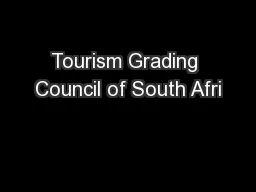 Tourism Grading Council of South Afri